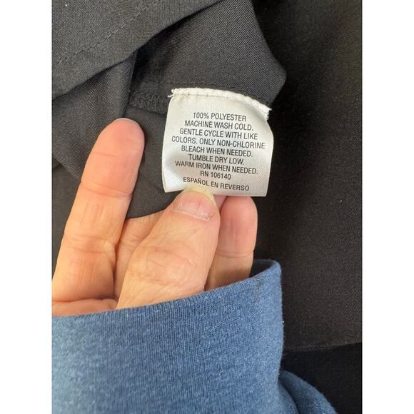 Maison Jules Fit Flare Dress Hearts Print Black Size Medium Retro Twee 50s Dot - Picture 9 of 10